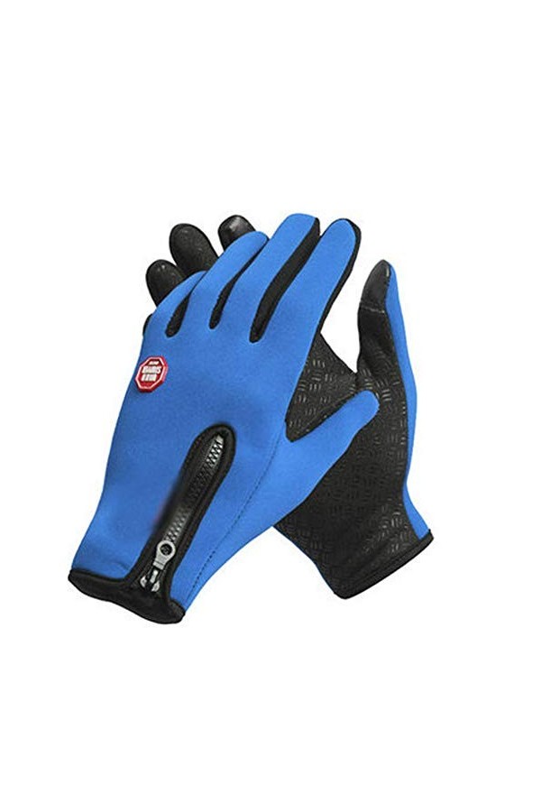Dragonaur Gants confortables pour homme et femme, coupe-vent, fermeture éclair, écran tactile, pour ski, neige, moto, moufles