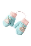 ZHIYU Pour bébé Gants dhiver Moufles Gants pour gants de ski Garçons Neige chaude Kintted Neige Gants de compression Femmes 