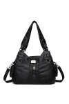 Coolives Sacs à Main portés épaule avec bandoulière pour Femme en Cuir PU Sac Hobo Vintage Sacoche Rétro Sac a élégant Sac ba