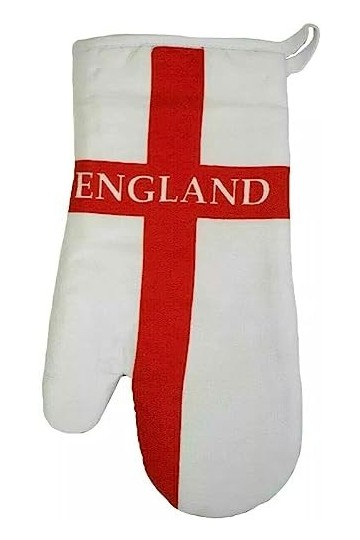 Angleterre Supporteurs St.Georges Croix Drapeau Gant Four Barbecue Cuisine Moufle Femmes Football Coupe du Monde Supporteurs 