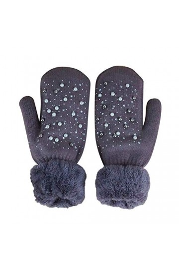 Gants moufles tissés pour femme - Imprimé - Tricot dhiver - Pour garder au chaud - Pour temps froid