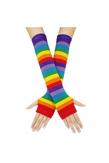 Mitaines sans doigts pour femmes Moufles à manches longues Gants doux Mitaines Mitaines Mitaines Chauffantes Tricotées Sans D