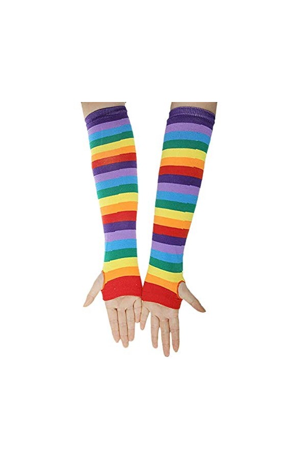 Mitaines sans doigts pour femmes Moufles à manches longues Gants doux Mitaines Mitaines Mitaines Chauffantes Tricotées Sans D