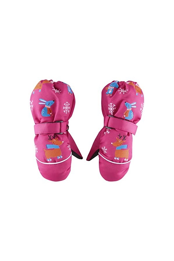 Moufles de ski épaisses et chaudes pour enfants - Pour filles et bébés