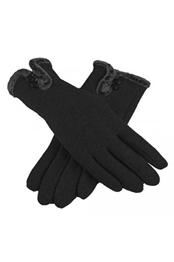 Boonie Gants Et Moufles Femme ÉCran Tactile Gants Chauds Gants Complets Plus Cachemir Doux TricotéS, Respirant Gants ExtéRieu
