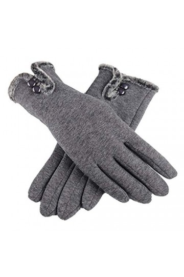 Boonie Gants Et Moufles Femme ÉCran Tactile Gants Chauds Gants Complets Plus Cachemir Doux TricotéS, Respirant Gants ExtéRieu