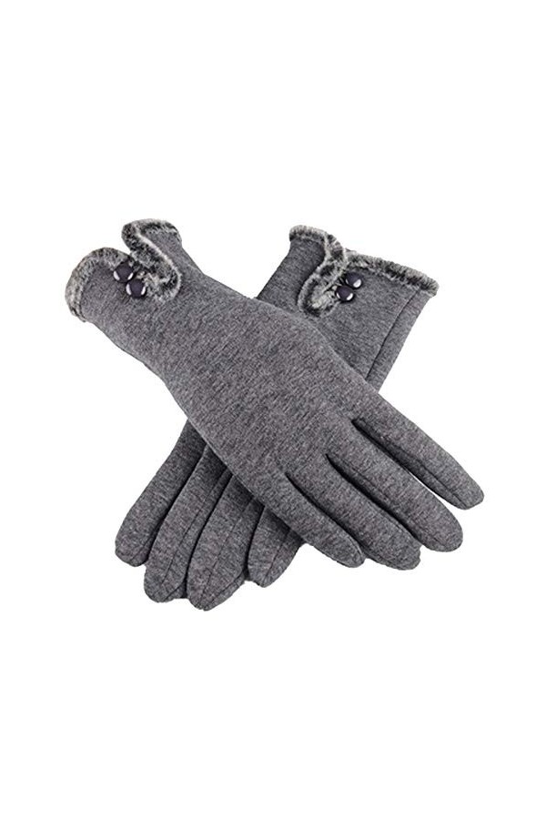Boonie Gants Et Moufles Femme ÉCran Tactile Gants Chauds Gants Complets Plus Cachemir Doux TricotéS, Respirant Gants ExtéRieu