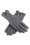 Boonie Gants Et Moufles Femme ÉCran Tactile Gants Chauds Gants Complets Plus Cachemir Doux TricotéS, Respirant Gants ExtéRieu