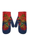 OBiQuzz Moufles dhiver de Noël Gants colorés pour femmes Gants brodés Gants chauds Gants sans doigts Gants en cuir pour femm