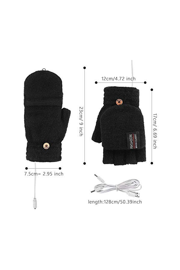 TianWlio Femmes Gants sans Doigts Chauds Mitaines Gants Antidérapants Tricotées sans Doigts Gants Moufles Gants Sport Gym Run