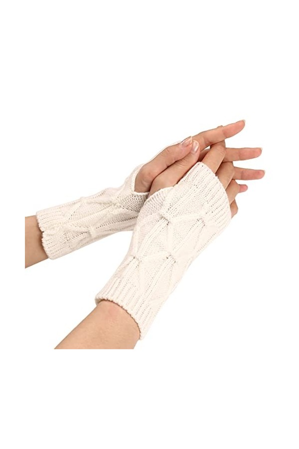 Gants dextérieur pour femme - Gants chauds coupe-vent élastiques - Gants noirs doublés - Gants thermiques chauds pour femme 