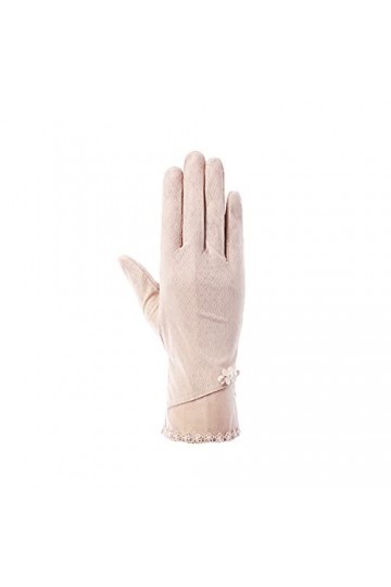 Gants moufles sexy pour homme et femme à pois noirs en dentelle courte respirante pour léquitation, la crème solaire, les ga
