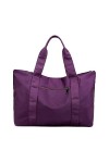 Coolives Casual Sac a main pour Femme Grand Cabas Tote Sacs portés épaule loisir Violet