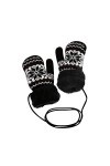Moufles épaissi mitaines pour garçons et gants en polaire doux chauds Demi-gants Femme