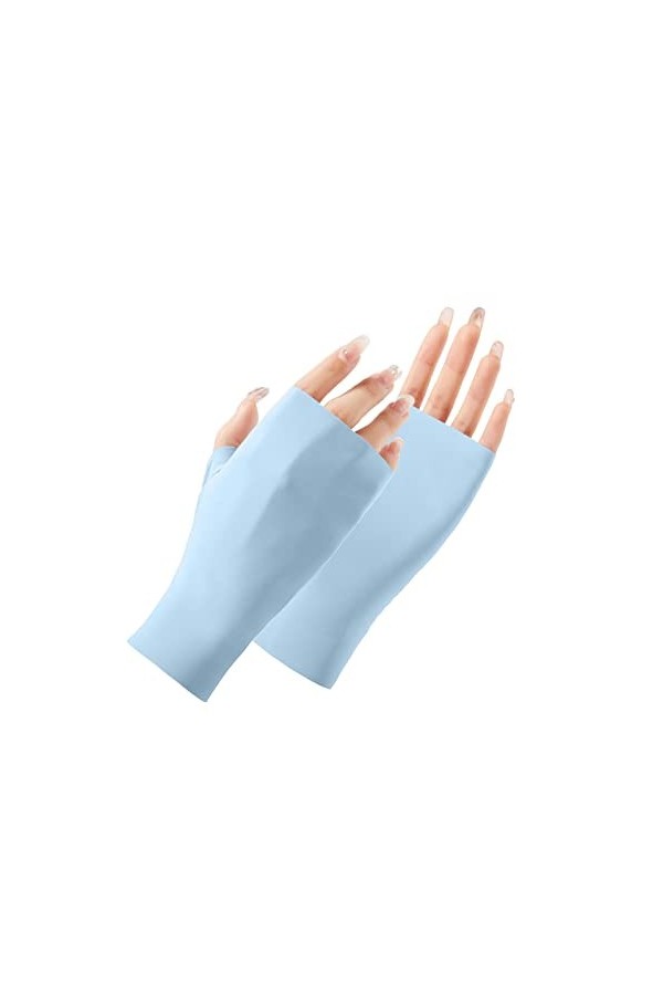 Gants de conduite pour poignet - Longueur soleil - Protection contre le soleil - Pour femme - Gants dextérieur - Moufles pou