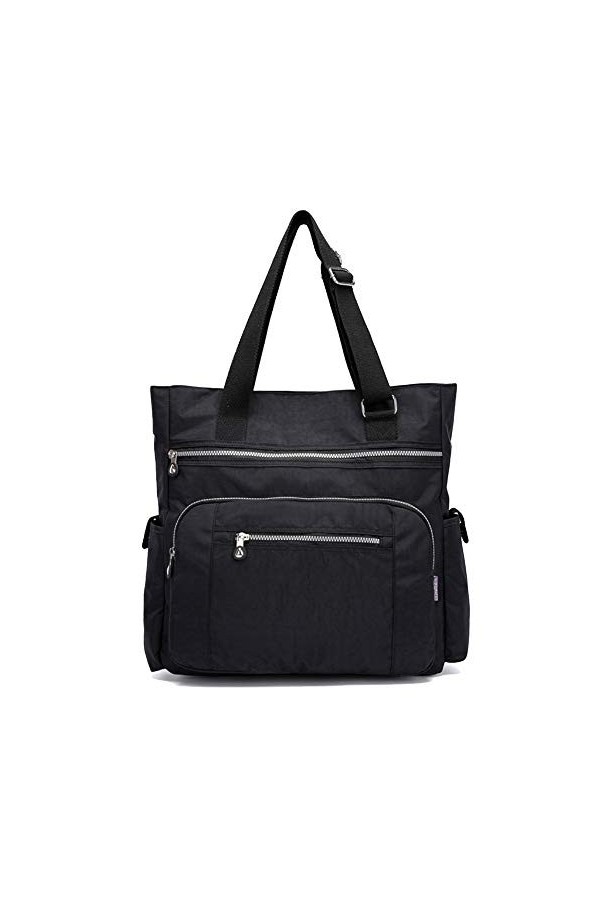 Coolives Casual Sac à main portés épaule pour Femme Noir