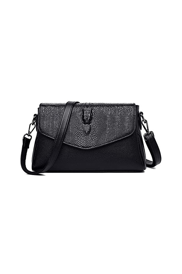 Coolives Petit Sac bandoulière pour Femme en Cuir PU Sac a Main Porte Epaule Sacoche Mode Sac à Main élégant Sac à épaule Sat