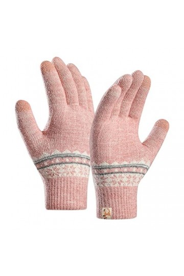 NIUREDLTD Mitaines Mitaines Mitaines Cosplay Bras Doux Chaud Tricot Gants Noir Manches Longues Fille Mitaines, Rose, taille u