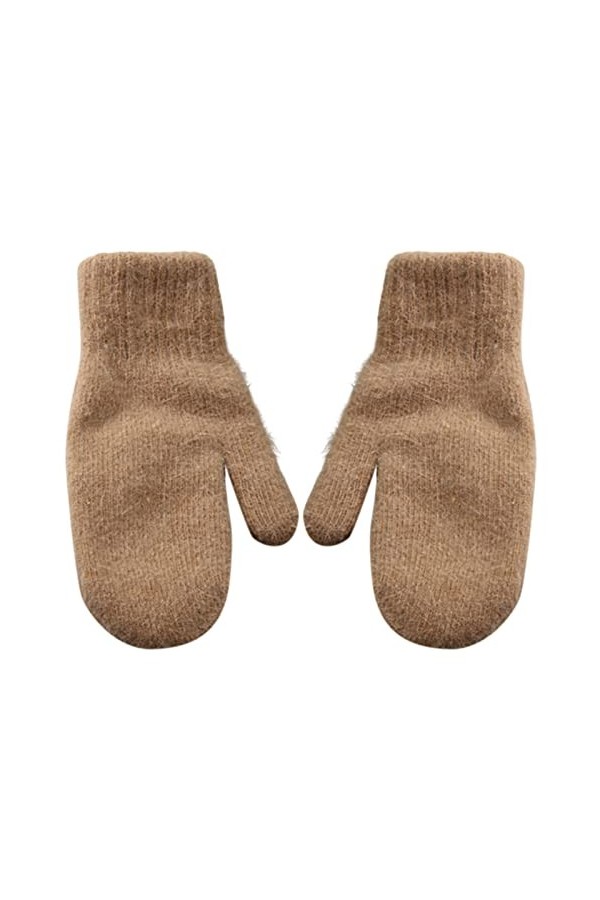 Leadrop 1 paire de moufles pour femme - Pour garder au chaud - Épais - Coupe-vent - Pour lhiver - Pour adultes - Compatibles