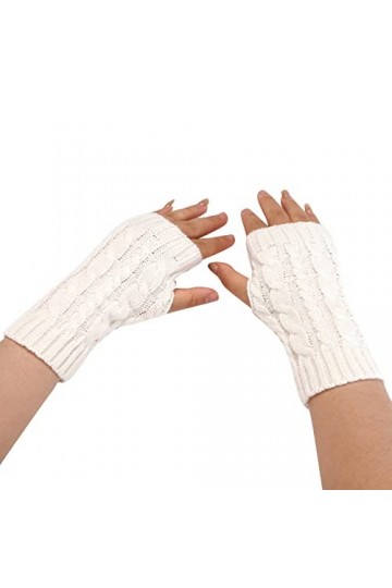 NIUREDLTD Gants Mitaines Mitaines Mitaines Gants Tricotés Gants Tricot Gants Hiver Automne Bras Filles Kawaii Longueur Unique
