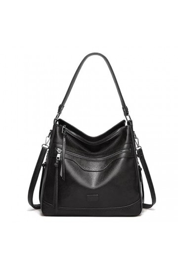 Coolives Sac Hobo pour Femme Sac à main portés main avec bandoulière Vintage Sacs à main portés épaule en Cuir PU Sacoche Rét