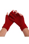 Gants chauds tricotés en acrylique automne hiver unisexe sous-doigts extérieur créatifs gants écran lot danse du ventre costu
