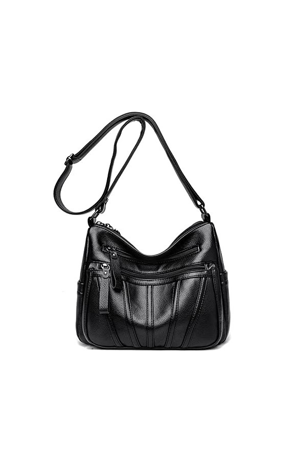 Coolives Petit Sac bandoulière pour Femme en Cuir PU Sac a Main Porte Epaule Sacoche Mode Sac à Main élégant Sac à épaule Sat