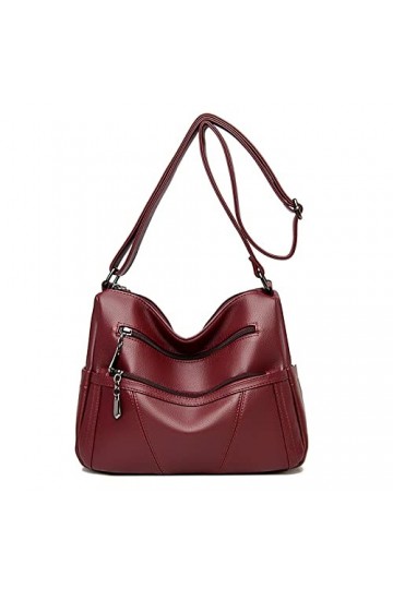 Coolives Petit Sac bandoulière pour Femme en Cuir PU Sac a Main Porte Epaule Sacoche Mode Sac à Main élégant Sac à épaule Sat
