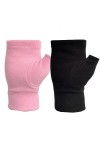 2 Paires Gants Sans Demi-Doigt avec Trou pour Femmes et Hommes Dhiver Chaud et Confortable Moufles Extensible Polaire Gants 