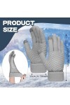 Sibba Lot de 2 paires de gants dhiver pour femme avec doublure en laine chaude et poignets extensibles pour cyclisme, course