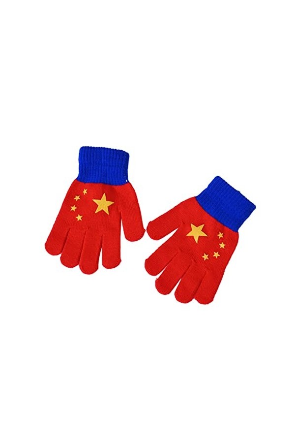 Allbestop Noel Gants Thermique Mitaines Moelleuses,Gants Moto Cross Enfant Gants Hiver Femme Moufle Enfant 6 Ans Gants Etanch