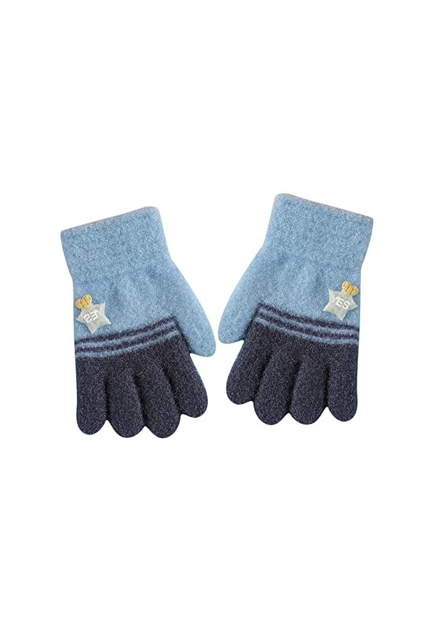 Allbestop Noel gants Gants Chaud Double Couche,Gants Karate Enfant Mitaine Femme Chaude Moufles Enfant 4 Ans Micro-Touch Glov