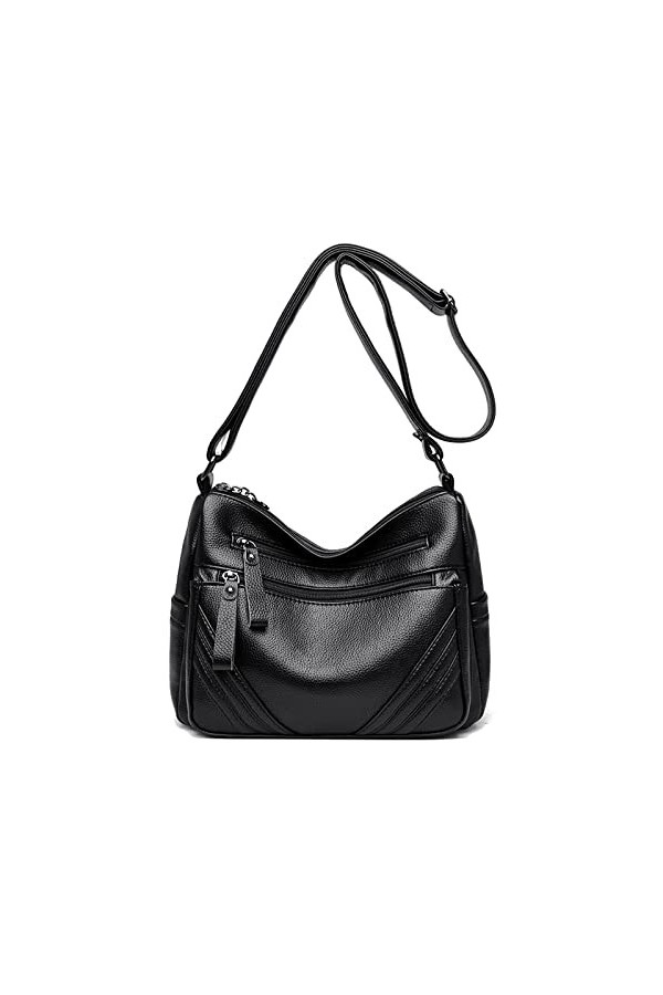 Coolives Petit Sac bandoulière pour Femme en Cuir PU Sac a Main Porte Epaule Sacoche Mode Sac à Main élégant Sac à épaule Sat