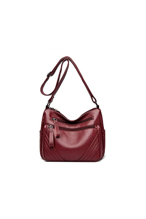Coolives Petit Sac bandoulière pour Femme en Cuir PU Sac a Main Porte Epaule Sacoche Mode Sac à Main élégant Sac à épaule Sat