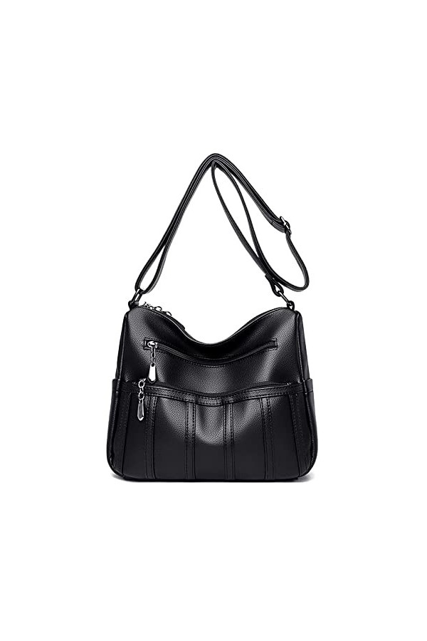 Coolives Petit Sac bandoulière pour Femme en Cuir PU Sac a Main Porte Epaule Sacoche Mode Sac à Main élégant Sac à épaule Sat