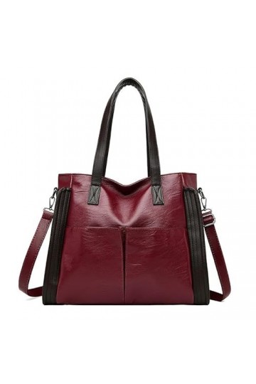 Coolives Cabas Tote Sac Hobo avec bandoulière Sac à main portés main Vintage Sacs à main portés épaule pour Femme en Cuir PU 