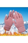 Impression créative pour femme avec écran mobile épais et téléphone adulte chaud hiver tricoté et tendance gants homme flocon