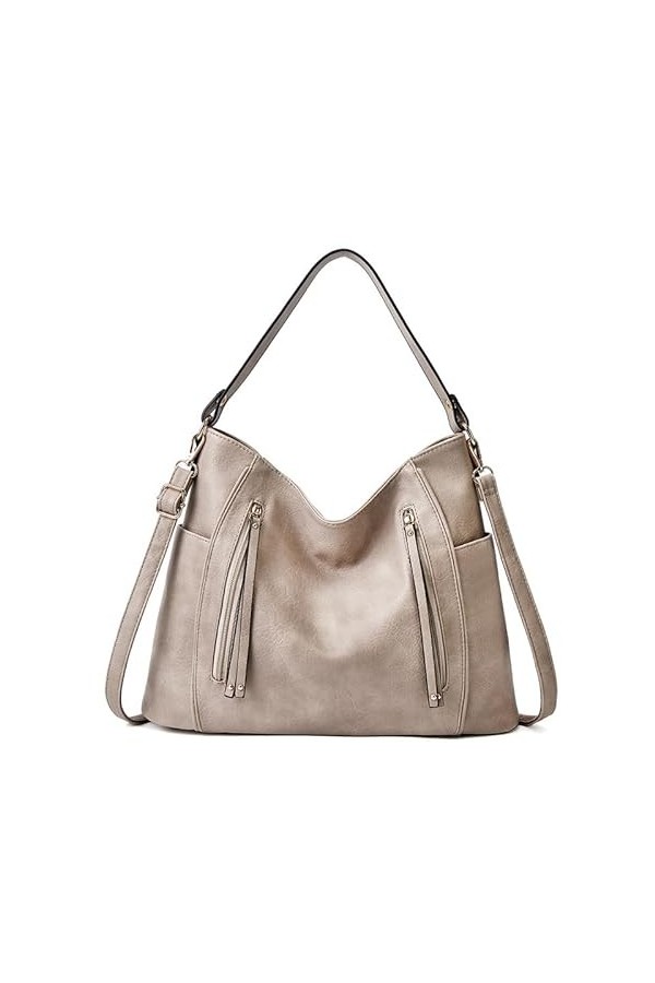 Coolives Sac Hobo pour Femme en Cuir PU Sac à main portés main avec bandoulière Vintage Sacs à main portés épaule Rétro Sacoc