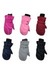 Gants de Ski pour Enfants, Enfants Enfants Hiver Neige Chaud Moufles Garçon Filles Ski Snowboard Moufles Coupe-Vent, Gants de