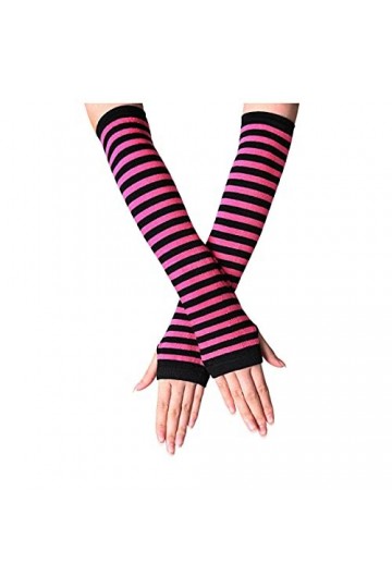 Gants dhiver en tricot pour femme - Noir - Gants tricotés - Gants dhiver chauds - Moufles sans doigts - Doux et chauds, Ros