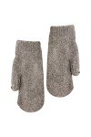 Femmes Hiver Super Doux Double Couche Coupe-Vent Gants Plein Doigt Couleur Solide Temps Froid Épaissir Doublure Peluche Peluc