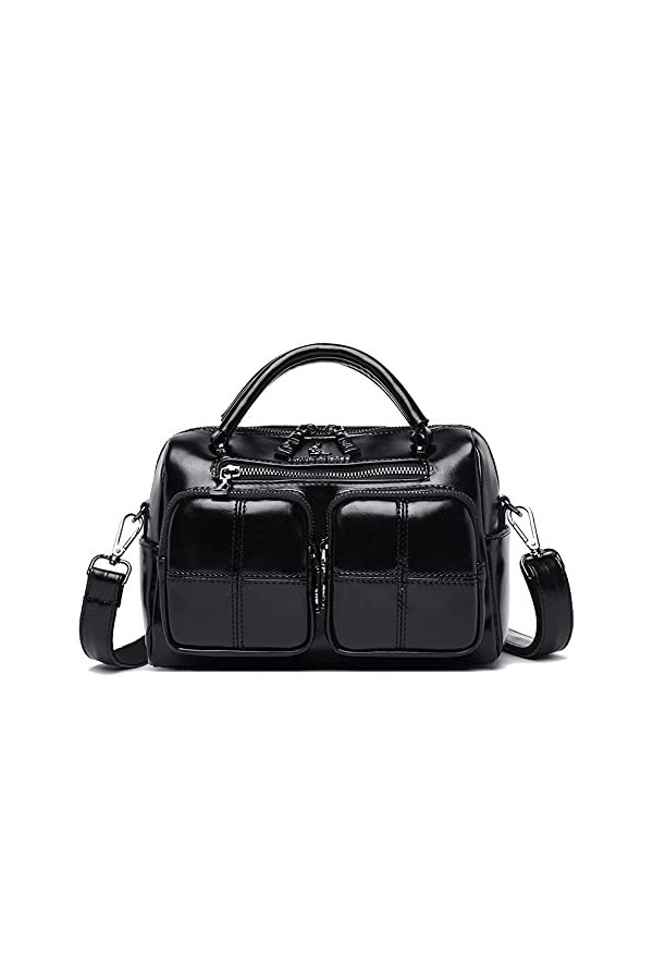 Coolives Sac à Main porté Main avec bandoulièr pour Femme en Cuir PU Vintage Petit Sacoche Rétro Sac a Main Sac à épaule élég