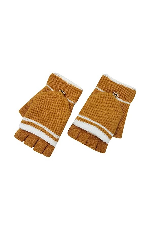 Gants dhiver tricotés pour hommes et femmes style adulte couverture inversée gants chauds étudiants laine style coréen gants