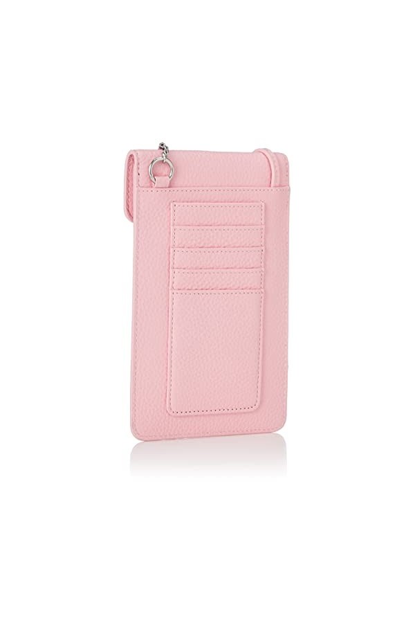 Lacoste Étui à rabat en cuir de vachette pour femme 12 x 19 cm, Rose J11 , Taille unique