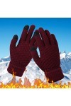 Impression créative pour femme avec écran mobile épais et téléphone adulte chaud hiver tricoté et tendance gants homme flocon