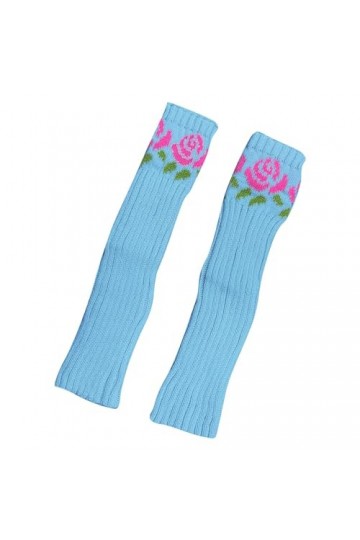 hahuha Gants mitaines pour femme par temps froid dhiver tricotés chauds de couleur unie rose mélangée de laine mélangée chau