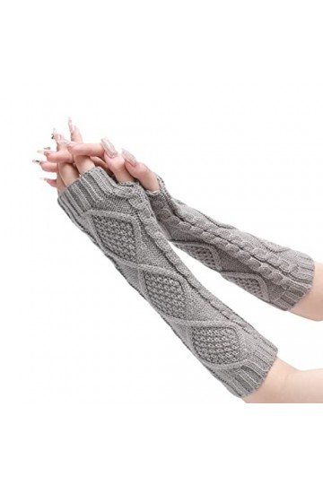TDEOK Mitaines sans doigts Gants dhiver pour femmes, gants chauds, coupe-vent, élastiques, SMS, gants noirs, gants thermique