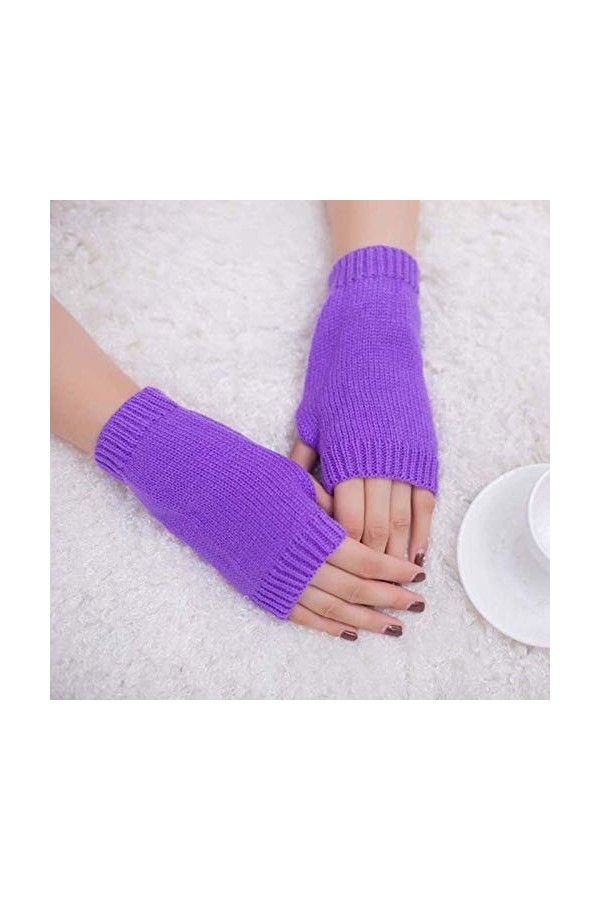 mitaines mitaines femmes noir vêtements accessoires hiver gants tricotés poignet noir long unisexe pour moufles taille unique