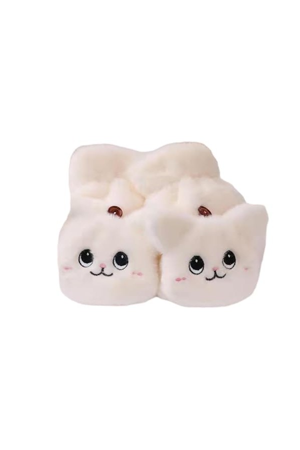 Rotyroya 1 paire de moufles dhiver en peluche épaisse pour femme, motif animal de dessin animé, coupe-vent, résistantes au f
