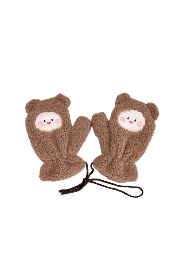 AFBORD Moufles dhiver coupe-vent pour adultes - Protection des mains - Café doux